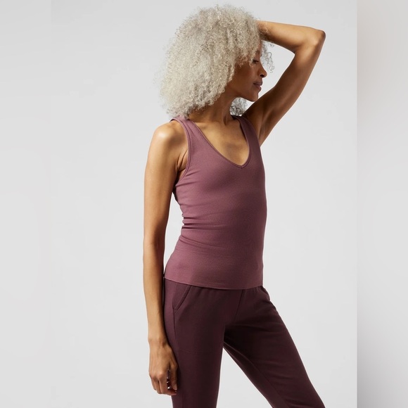 Athleta Aurora Seamless Tank in Tawny Rose, Size S - Picture 2 of 9